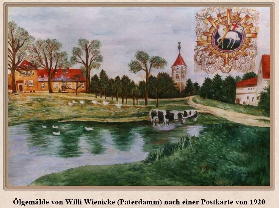 Gemälde von Willi Wienicke der Kirch in Krahne